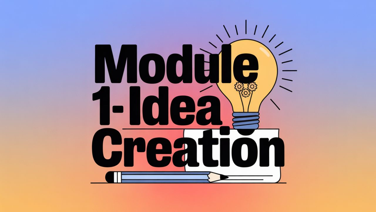 Module 1- Idea Creation